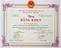 BẰNG KHEN CỦA BỘ TRƯỞNG -BỘ KHOA HỌC VÀ CÔNG NGHỆ