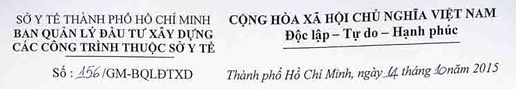 THƯ MỜI HỌP CHUYÊN GIA 15-10-2015